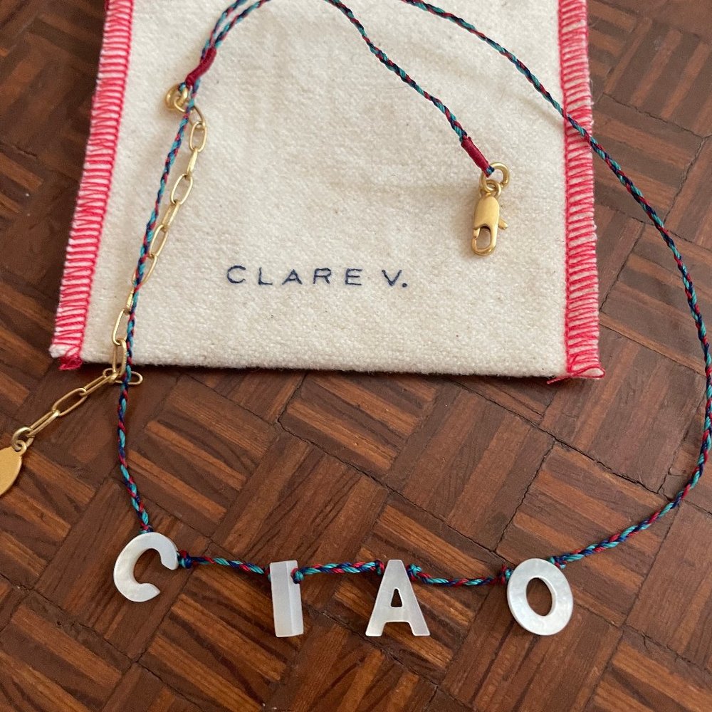 Clare V- Ciao Pearl Necklace